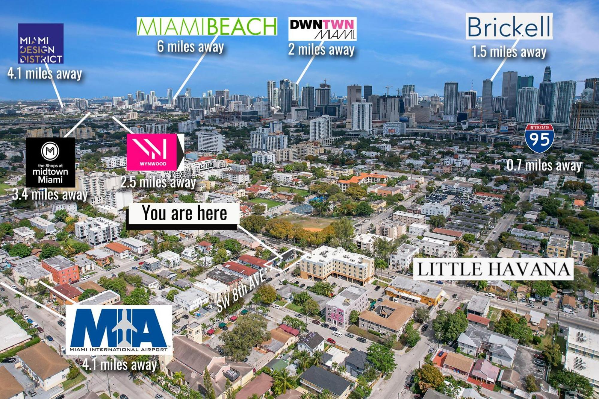 Stylish Miami Suite - Self Check-In Eksteriør bilde